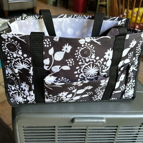 Thirty One Black/White Caddy 1 Large 1 Small - Picture 5 of 15